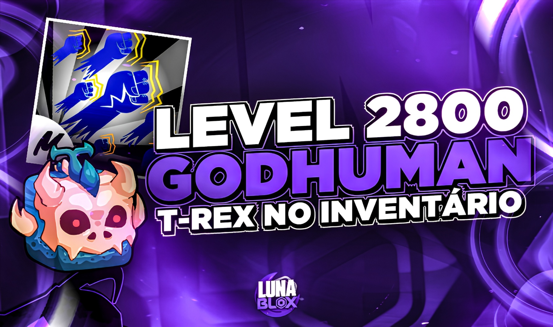 🦖 LV2800 + GOD + T-REX NO INVENTÁRIO