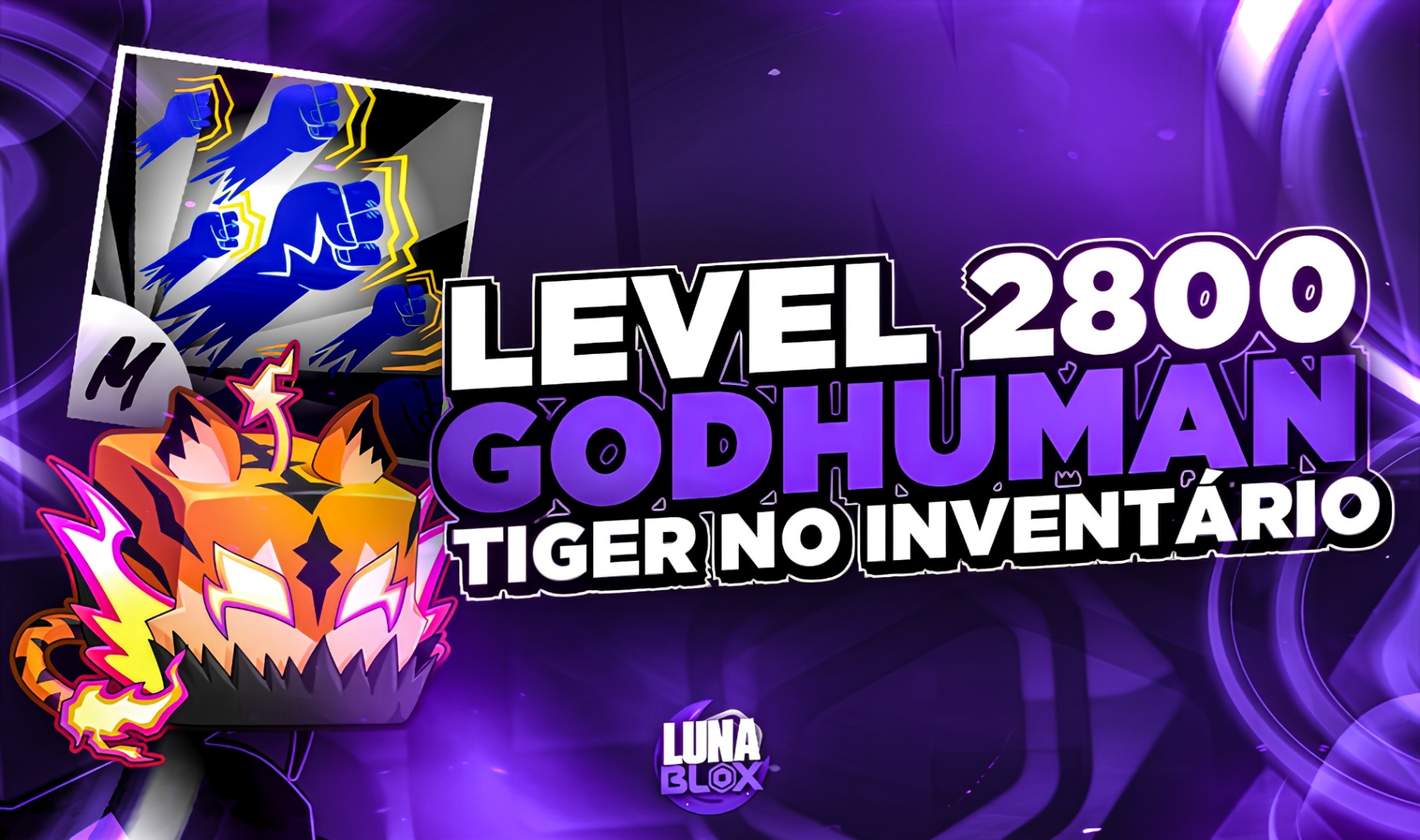 🐯 LV2800 + GOD + TIGER NO INVENTÁRIO